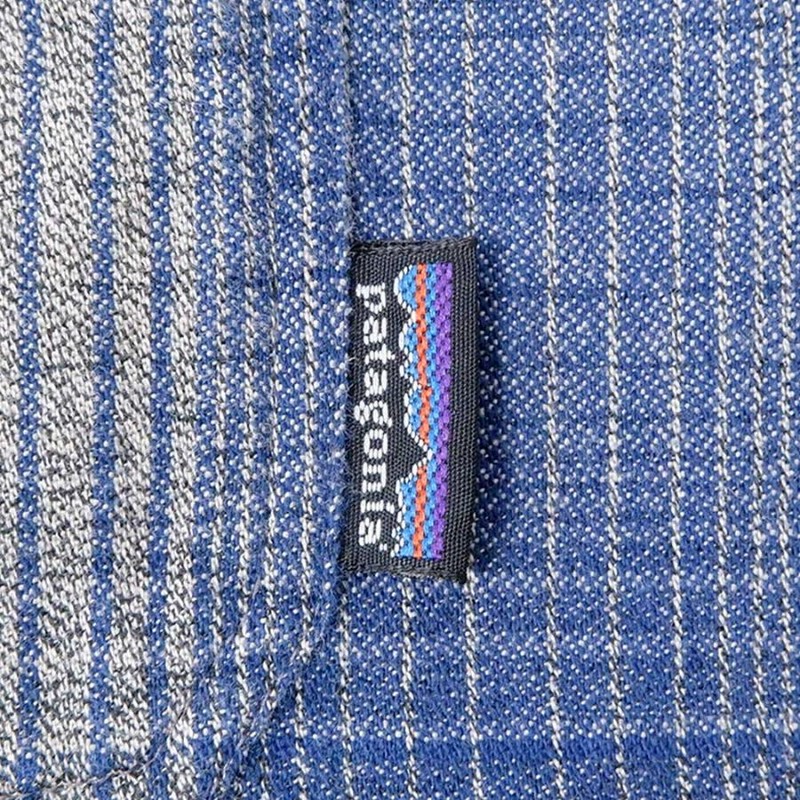 パタゴニア PATAGONIA 90s F9 99年 オーガニックコットン ネルシャツ 珍品 ヴィンテージ (-8376) ブルー系  オンブレチェック柄 L | LINEショッピング