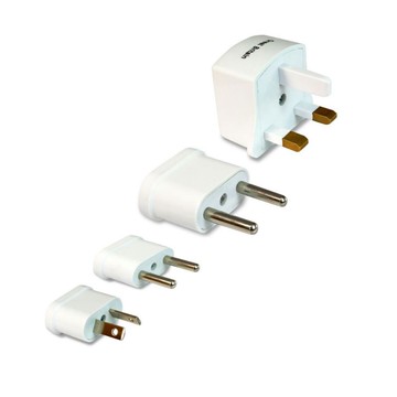 【聖岡科技Dr.AV】UTA-124全球通 旅遊插頭4件套 轉換組(萬國插頭100V~240V轉換插頭 無法轉換電壓)