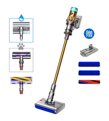 【送五豪禮】Dyson V12s Detect Slim Submarine™ Complete 乾濕全能洗地吸塵器 (雙電池組)