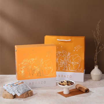 【愛不囉嗦】暖心堅果派對禮盒(附提袋)，共3盒