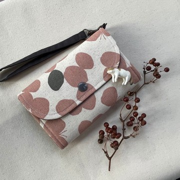 手作短財布-可愛實用生活小錢包 免費加贈手提帶