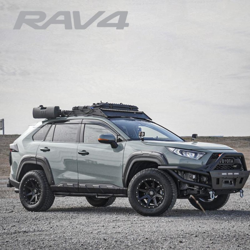 新型 RAV4 パーツ 50系 PHV アドベンチャー サイドドアプロテクター 4P ガード カバー メッキ | LINEショッピング