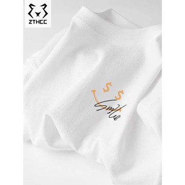 白色t恤純棉男2025新款日系半截袖男款寬松體恤夏季潮牌男士短袖