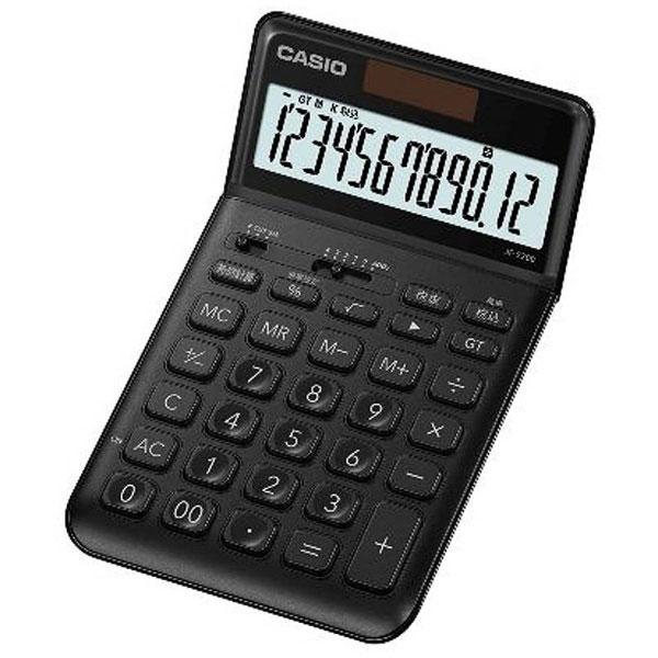 CASIO(カシオ) スタイリッシュ電卓（12桁）　JF-S200-BK-N　ブラック