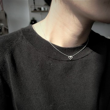 │簡約│迷你小愛心 • 純銀項鍊 • 原創 • 女友禮物 洗澡可戴