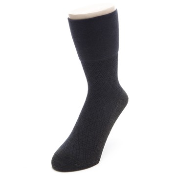 【買7送2】優纖淨紳士無痕中筒襪-鐵灰/黑(男298730334)