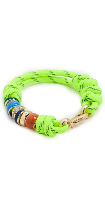 Roxanne Assoulin The Happy Cord Bracelet Neon Green One Size