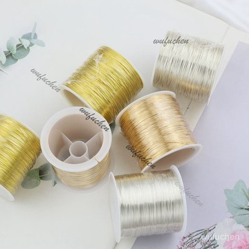 100米保色合金銅絲線不易斷diy手工綁花纏花絨花古風飾品配件纏花胸針材料包古風diy髮簪材料 M0EG漢服配飾