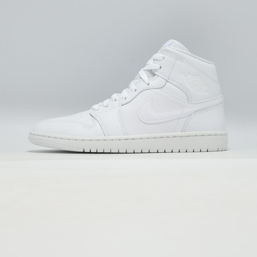 Nike 休閒鞋 W Air Jordan 1 Mid 女鞋 男鞋 白 中筒 AJ1 DV0991-111