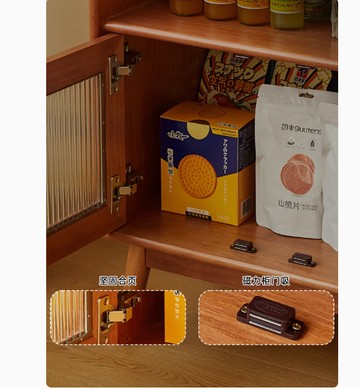 實木餐邊櫃收納收納櫃北歐客廳小邊櫃廚房櫥櫃日式茶水櫃