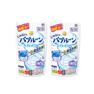 Earth (2袋超值組)日本衛浴免刷洗發泡馬桶清潔粉180g/袋(泡沫式廁所淨味潔廁劑)