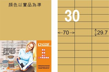 【龍德】LD-834-C-C A4雷射、噴墨、影印用電腦標籤 29.7x70mm【APP滿額下單10%點數(單一帳號最高1500點)】8/31止