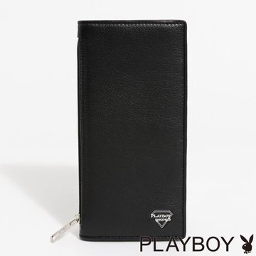 PLAYBOY - 翻蓋長夾  Refinement系列 - 黑色
