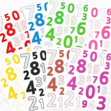 圓點大數字紙