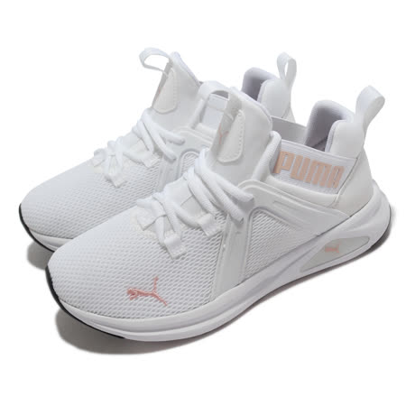 Puma 慢跑鞋 Enzo 2 Wns 女鞋 白 粉 緩震 輕量化鞋面 運動鞋 193256-17