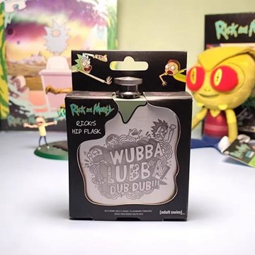 Rick and Morty瑞克和莫蒂周邊酒壺不銹鋼金屬便攜酒壺