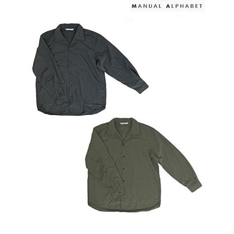 MANUAL ALPHABET 【SALE】マニュアルアルファベット MA-S641 NYLON MIL SHIRTS ナイロンミリタリーシャツ  Black Olive | LINEブランドカタログ