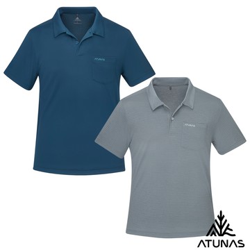 【ATUNAS 歐都納】男排汗透氣短袖POLO衫A8PS2549M/A8PS2550M