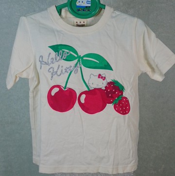 【震撼精品百貨】Hello Kitty 凱蒂貓~童裝_短T_櫻桃