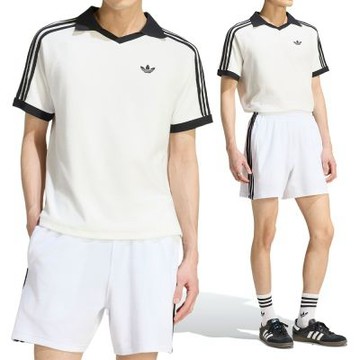 Adidas Terry Polo 男款 女款 白色 三葉草 翻領 Polo衫 運動 休閒 短袖 KW7399