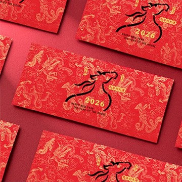 1A 2026 馬年 西式 紅包袋 馬年行大運 10張入 /包 2004