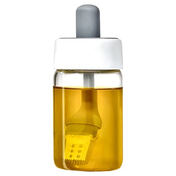 OXO 好好塗矽膠油瓶刷 玻璃瓶 矽膠刷頭  灰色  6.5 x 6.5 x 15cm  1個