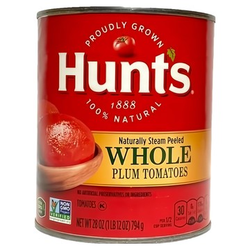 Hunt's 整粒蕃茄罐頭 蒸氣剝皮 適用於各種蕃茄料理  794g  1罐
