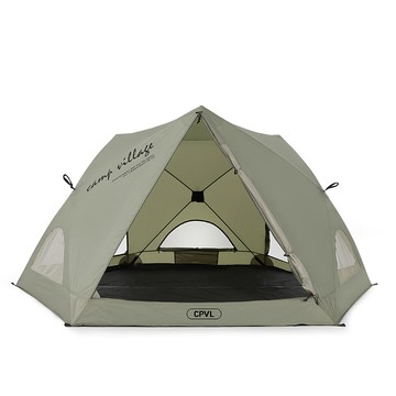 CAMP VILLAGE Unos 快速搭設帳篷  4人  橄欖綠