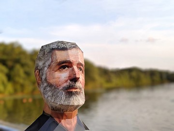 【酷比頭紙模型】海明威Ernest Hemingway 作家 | 免剪貼立體拼圖