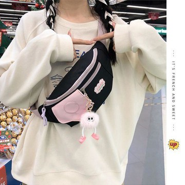 女騎包🍋少女洋氣包包女出差斜挎包百搭胸包網紅時尚學生小清新可愛包 斜背包機車側掛包馬鞍包 自行車包韓國咖啡隨身包