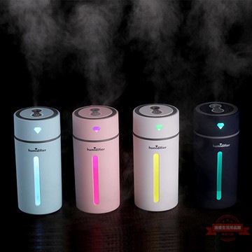 2018新款USB七彩鉆石杯加濕器靜音家用辦公室迷你車載加濕器
