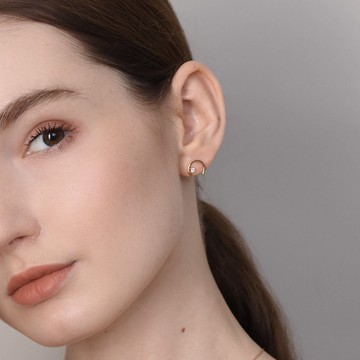 Selenaphile18K鑽石耳環