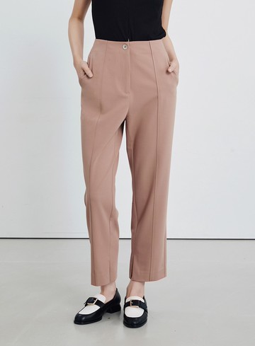 俐落內開衩錐形西裝褲