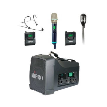MIPRO MA-200 單頻道5.8G藍芽無線喊話器(ACT-580H) 配件三擇一