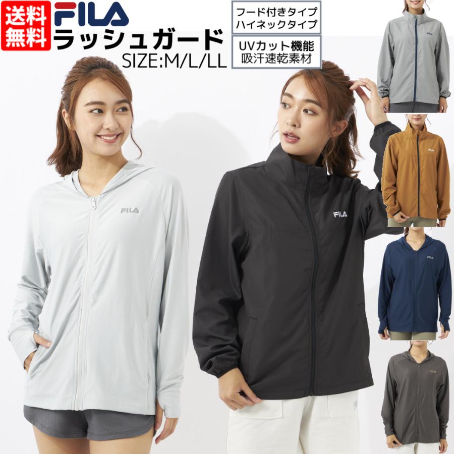 フィラ FILA UVカットパーカー UVカット レディース フード ハイネック