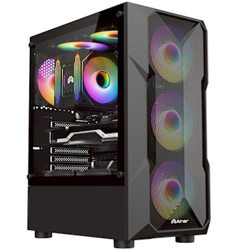 AINAR 艾納爾 R11B Crystal ATX 黑色 電腦機殼 ARGB*4 水晶機殼 CASE