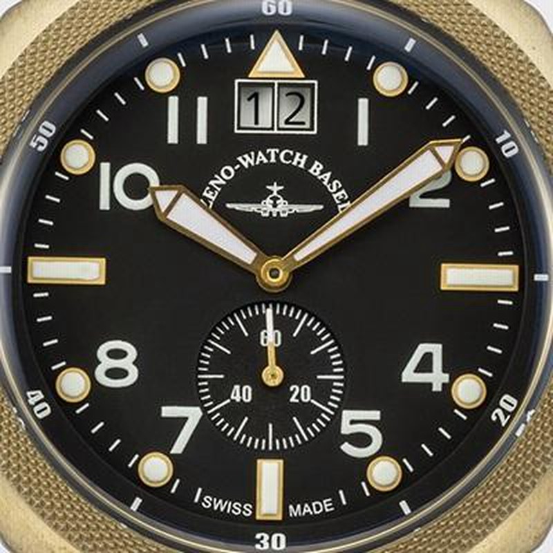 ZENO-WATCH(ゼノウォッチ) ブロンズ ZENO-WATCH(ゼノウォッチ) Quartz Bronze Cushion （ブラック