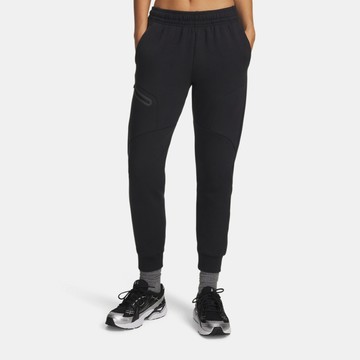 【UNDER ARMOUR】UA 女 Unstoppable Flc Jogger長褲_1379846-001