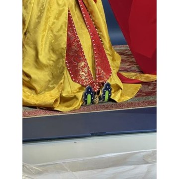 寧心蓮復原明制如意云頭履配翟衣復古漢服鞋登云履弓鞋內增高款