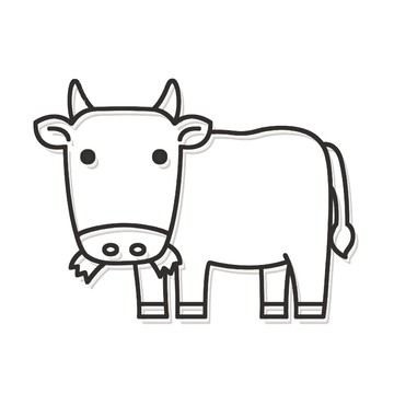 AMOS 阿摩司 壓克力模型版 S119 勤奮牛  1個