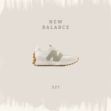 NEW BALANCE 327 米白紫 麂皮 拼接 復古 運動鞋 WS327FTB
