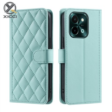 XICCI For Vivo Y18 4G/Y28 4G/Y38 5G/Y03 4G小香包卡片翻蓋皮套防震多功能皮手機套