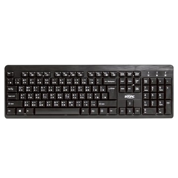 INTOPIC 廣鼎 USB標準鍵盤 防潑濺設計 複合式多媒體鍵  KBD-72  103鍵標準數字鍵