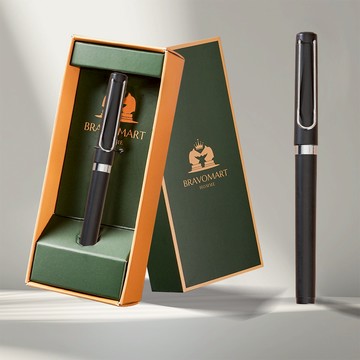 【BRAVOMART HOME】客製化刻字 簡約商務順滑圓珠筆 升遷禮 商務送禮 開學 交換禮物