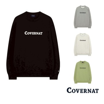 [COVERNAT] 25FW TOMORROW X TOGETHER SOOBIN同款 圓領長袖上衣 Logo大學T