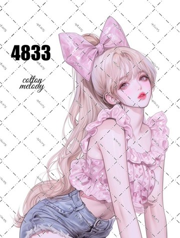 original sticker no.4833 人物貼紙 原創貼紙 原創人物貼紙 裝飾貼紙 cotton melody