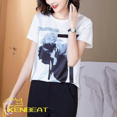 Tシャツ レディース 40代 春夏新作 オシャレブラウス 白tシャツ 半袖トップス レション プリントtシャツ ラウンドネック大人 通勤 ゆったりカットソー 30代 通販 Lineポイント最大get Lineショッピング