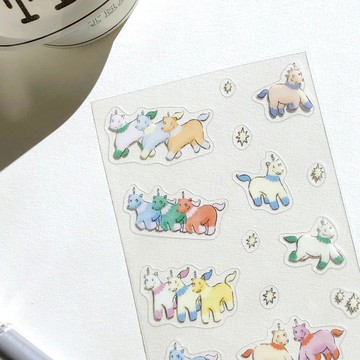 蠟燭小馬 | 迷你透明貼紙