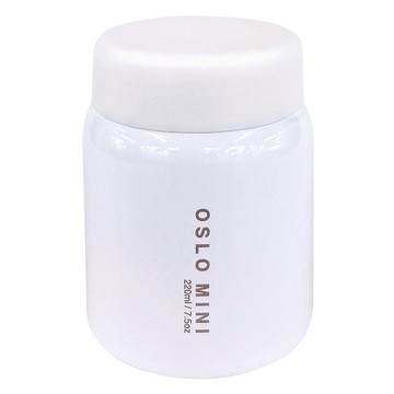 OSLO迷你食物保溫罐 真空絕緣 不鏽鋼 防漏 冷熱皆宜  白色  220ml  1個
