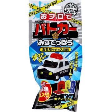 浴缸警車水槍 玩具附沐浴劑